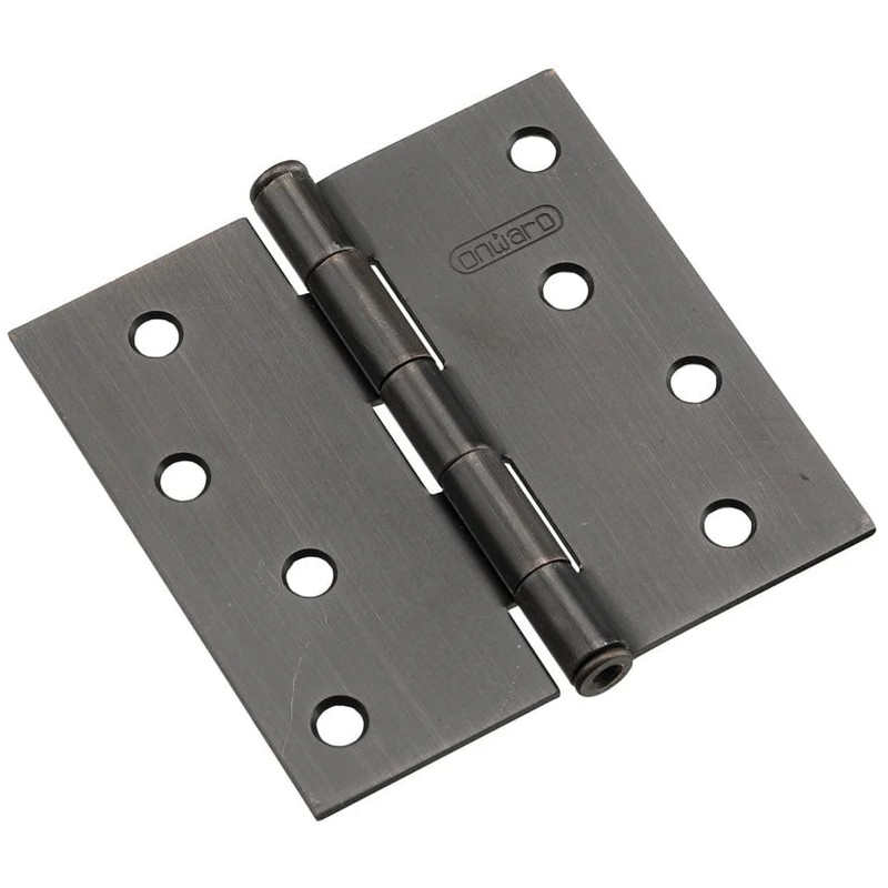 Full Mortise Butt Hinge - Size:4" - Finish:Oil Rubbed Bronze - Corner Type:Square Corner